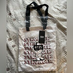 BT21 Music Collection SHOOKY Character Water Resistant Reusable Shoulder ToteBag